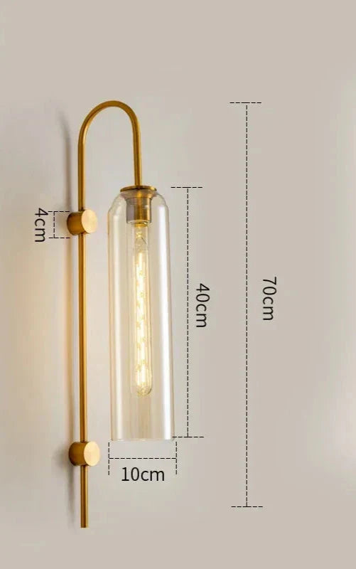 GlassGlow - Modern LED Glass Wall Lamp