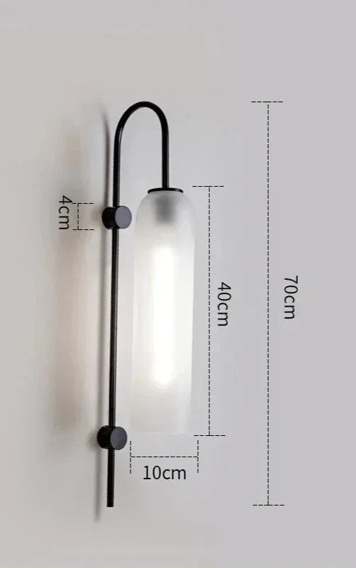 GlassGlow - Modern LED Glass Wall Lamp