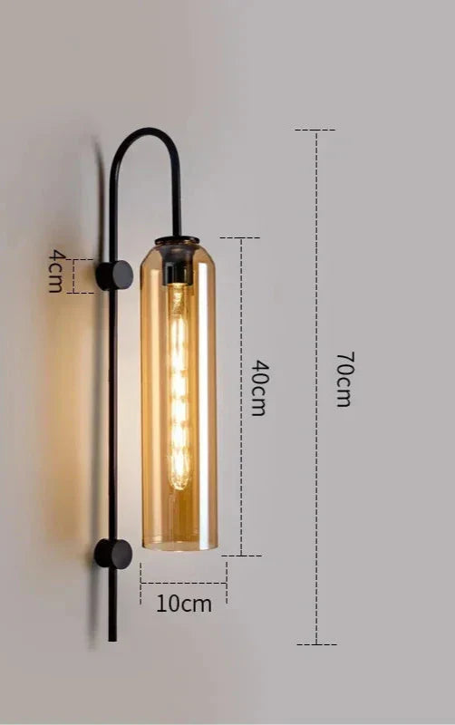 GlassGlow - Modern LED Glass Wall Lamp