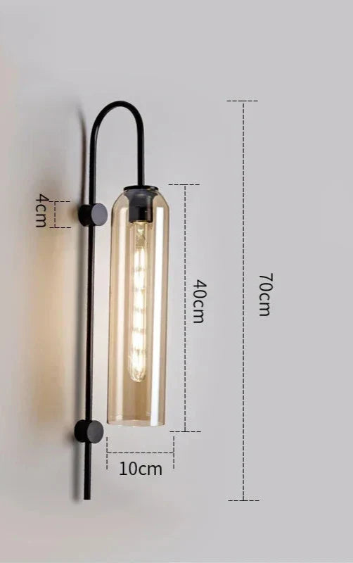 GlassGlow - Modern LED Glass Wall Lamp