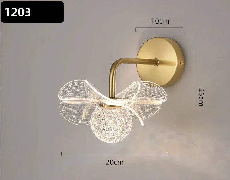 BloomGlow - Modern Flower Wall Lamp with LED Lighting