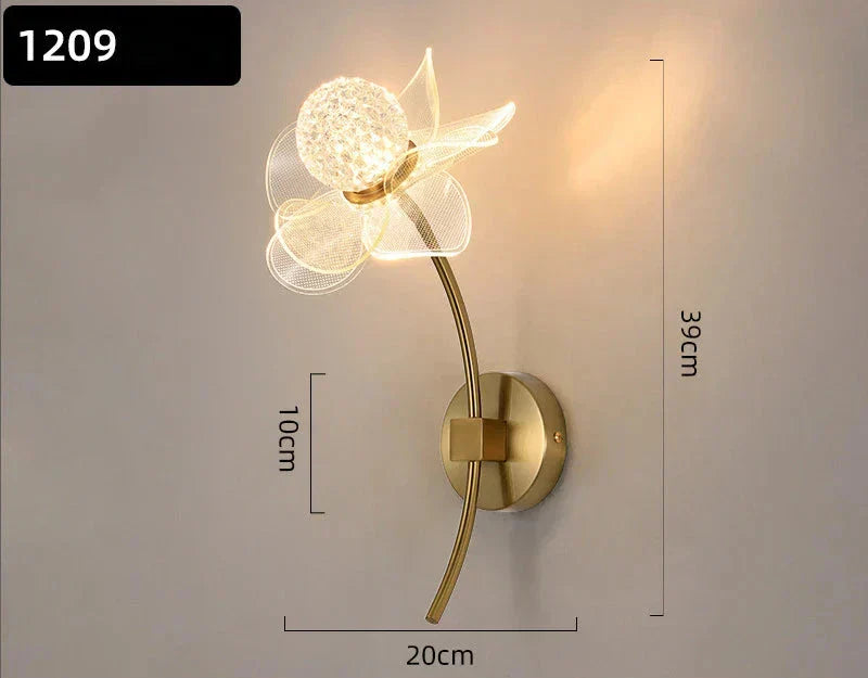 BloomGlow - Modern Flower Wall Lamp with LED Lighting