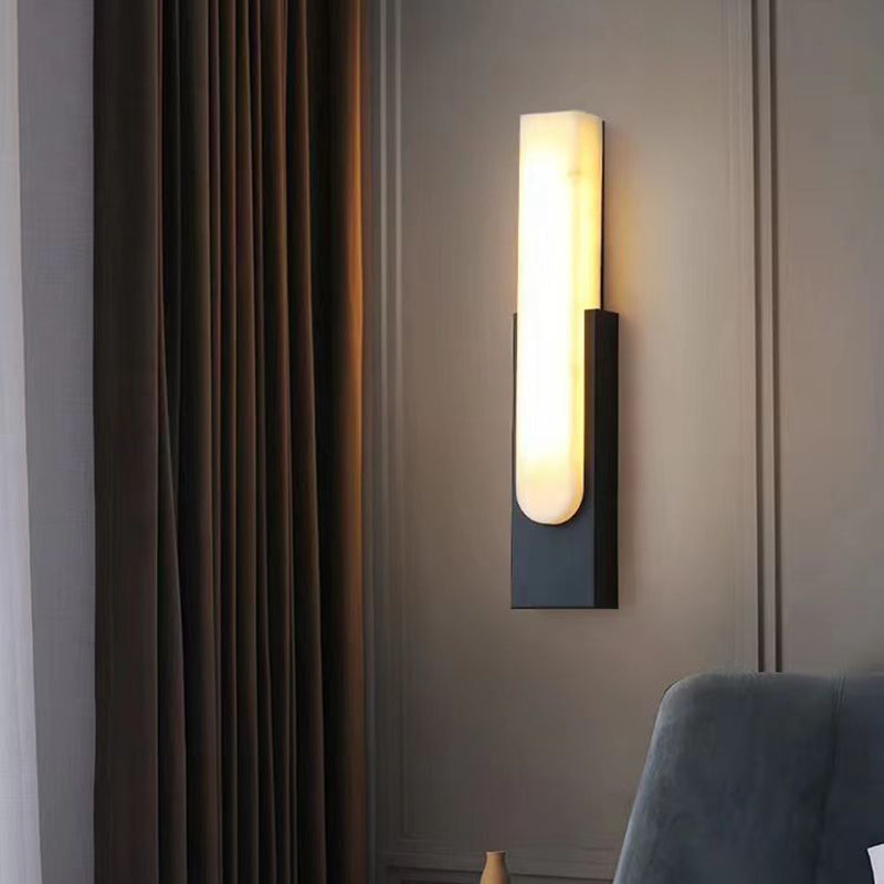 MarbleLuxe – Moderne Marmeren LED Wandlamp