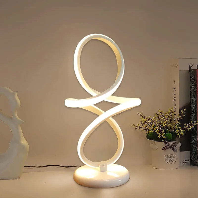 LumiGlow - Minimalist LED Table Lamp | Modern Dimmable Desk Lamp with USB Connection