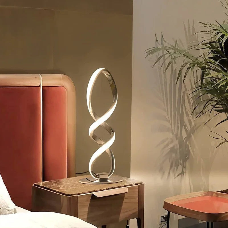 LumiGlow - Minimalist LED Table Lamp | Modern Dimmable Desk Lamp with USB Connection