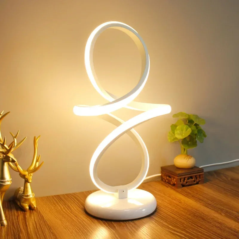 LumiGlow - Minimalistische LED Tafellamp | Moderne Dimbare Bureaulamp met USB-Aansluiting