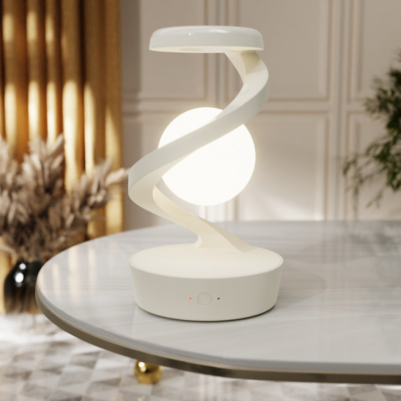 LumiSpiral - Candeeiro de Mesa LED Moderno com Mudança de Cor | Regulável & Controlo Tátil