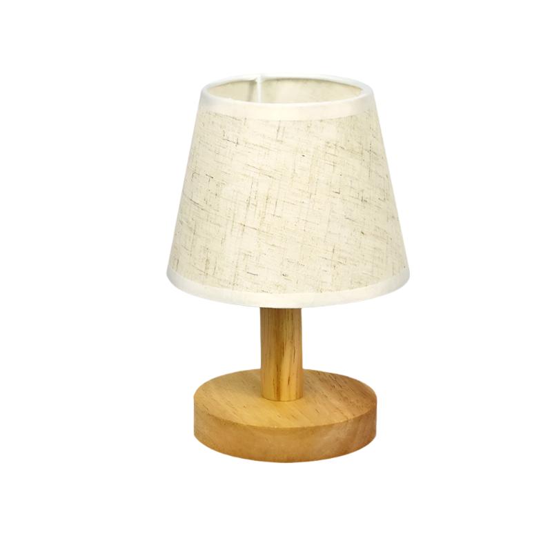 LumiWood - Dimmable LED Table Lamp Made of Wood for Bedroom & Living Room