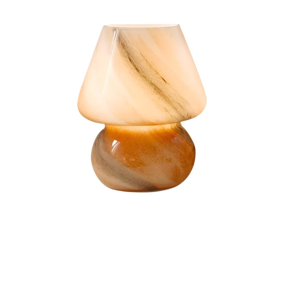 LumiGlow – Glass Mushroom Lamp with LED Lighting