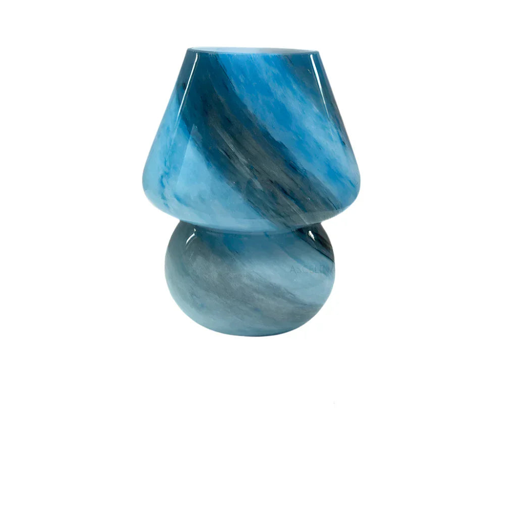 LumiGlow – Glass Mushroom Lamp with LED Lighting