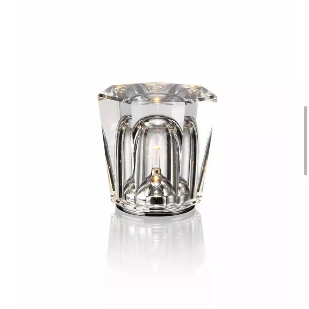 CrystalGlow - Wireless Crystal Table Lamp with LED Lighting