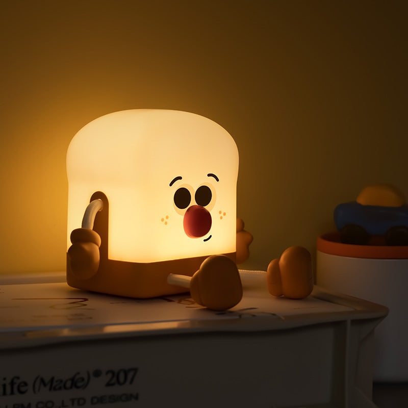 GlowToast - Rechargeable LED Night Light in Toast Design