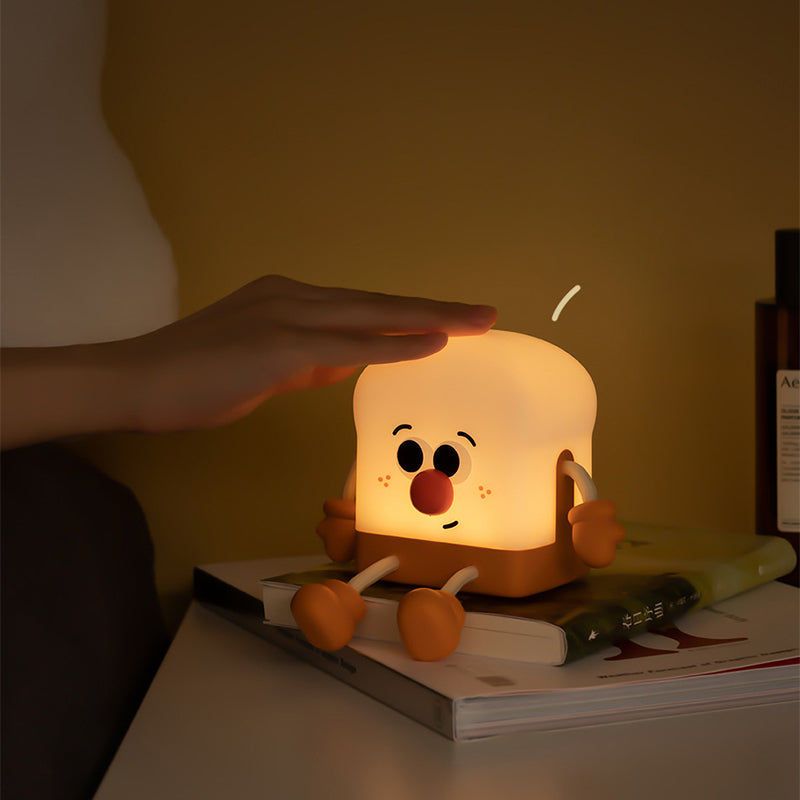 GlowToast - Lampada Notturna LED Ricaricabile a Forma di Toast