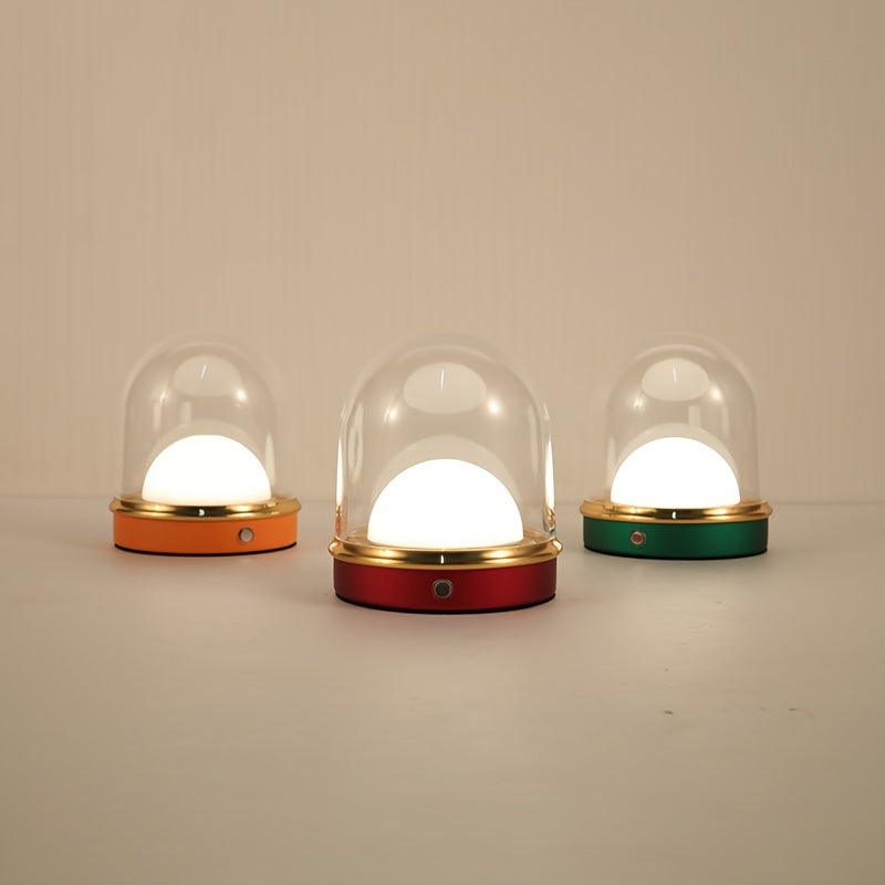CrystalGlow - Lampada da tavolo LED wireless con illuminazione d'atmosfera per soggiorno e camera da letto