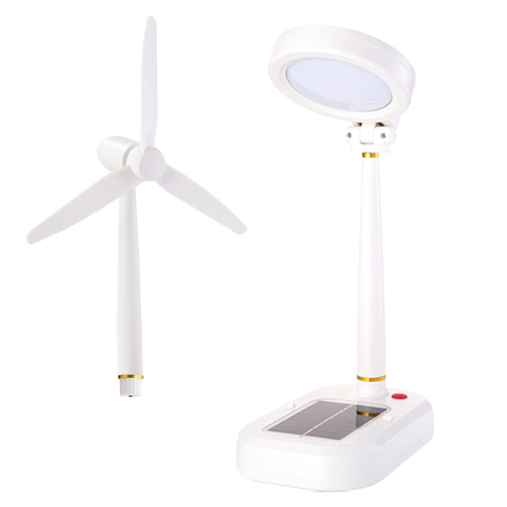 SolarBreeze - Lampada Solare con Ventilatore – Lampada da Tavolo Multifunzionale per Casa e Ufficio