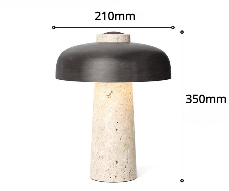 LuxeGlow - Marble Desk Lamp with Timeless Design