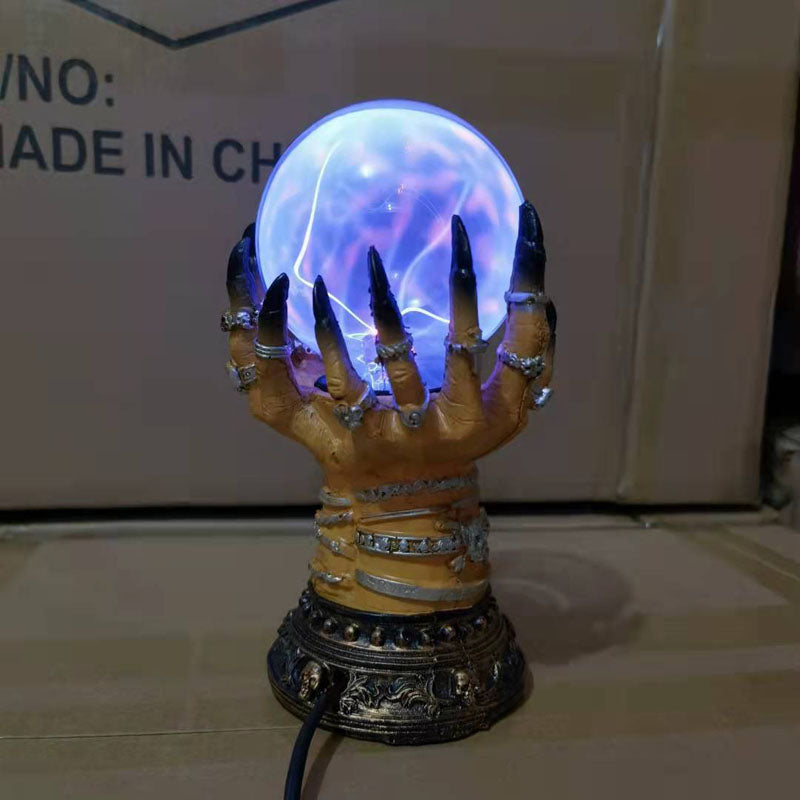 MystiGlow - Glass Crystal Ball Lamp with LED Lighting
