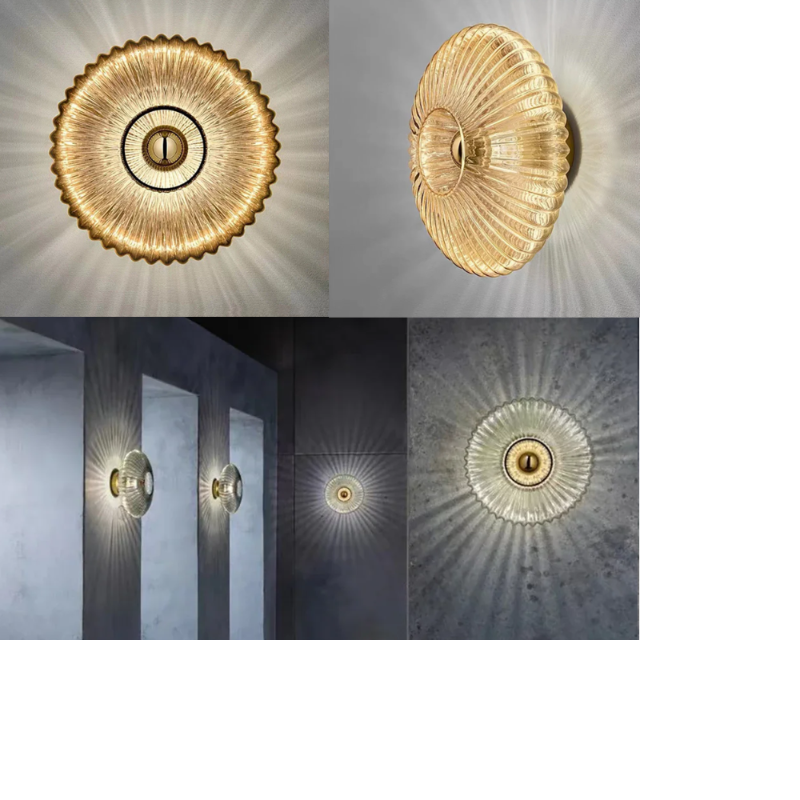 RippleGlow - Modern Glass Wall Lamp for Stylish Interiors
