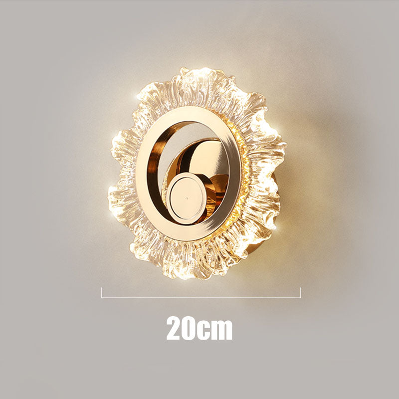 SunGlow – Lampada da parete LED dorata