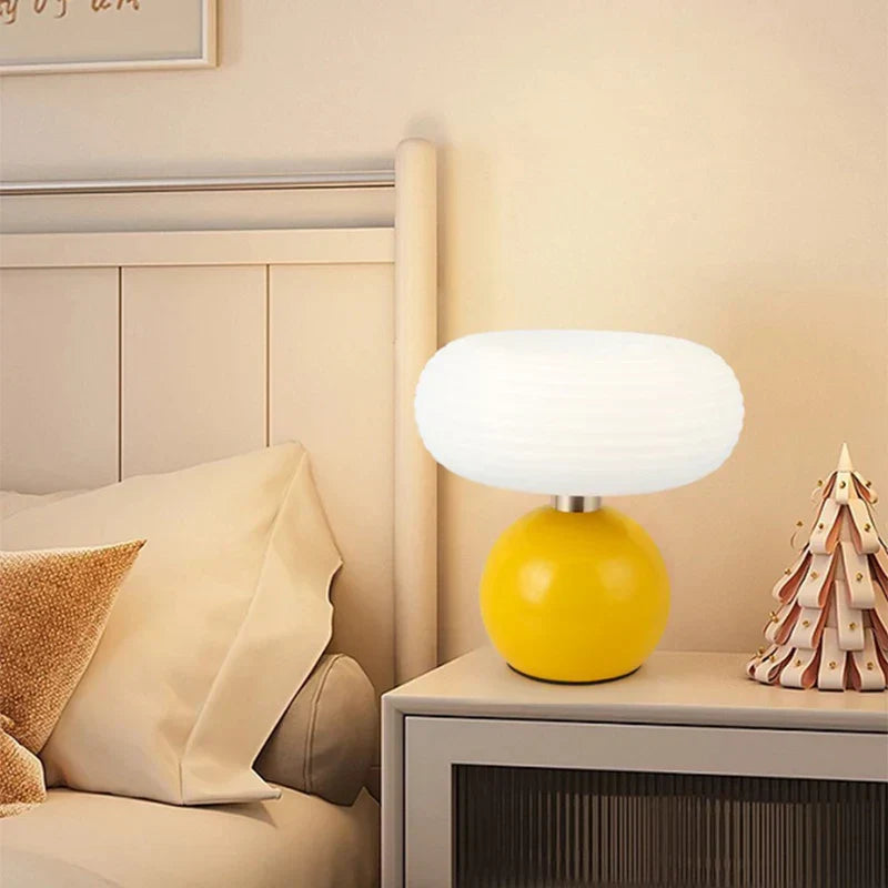 GlowMush - Lampada da notte a fungo USB con illuminazione LED – Lampada da tavolo portatile