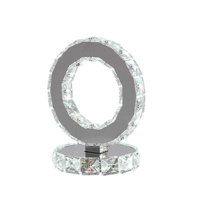 LumiCrystal - Modern Crystal Table Lamp with LED Lighting | Luxury Ring Design