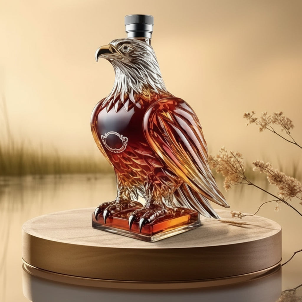 Whisky Decanter Eagle Design Decorative Glass Home Bar
