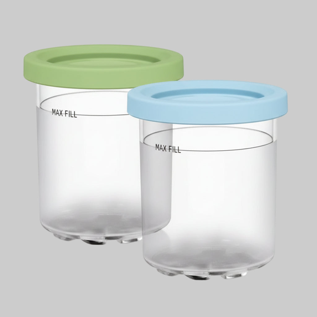 Kitchen Storage Jars Colorful Lids Ice Cream Desserts