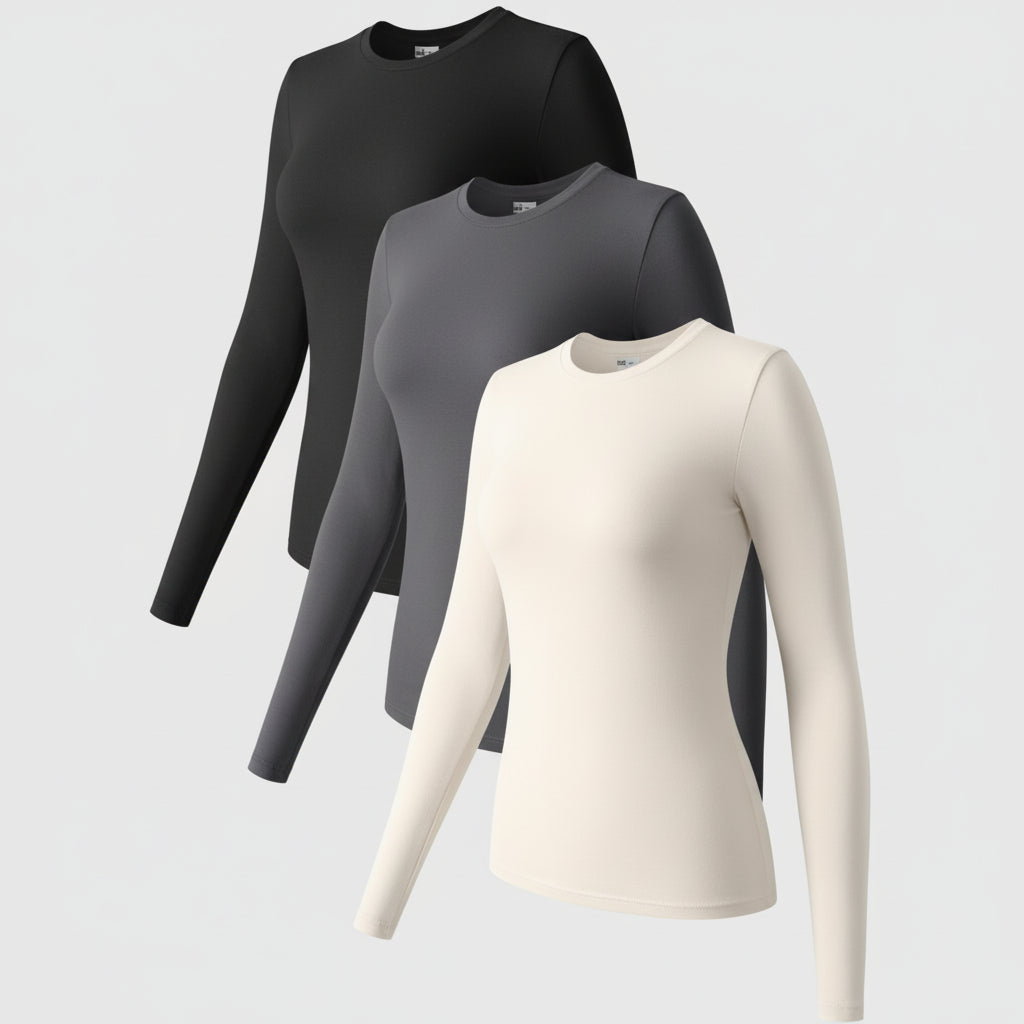 Damesshirt Lange Mouwen Stretch Slim Fit