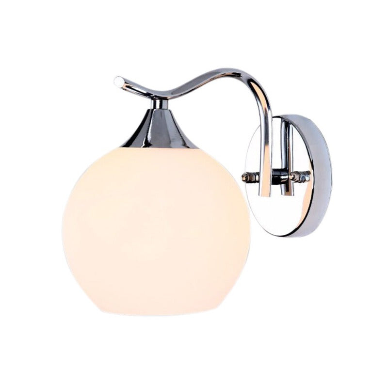 SphereGlow - Modern Round Wall Lamp with Glass Globe