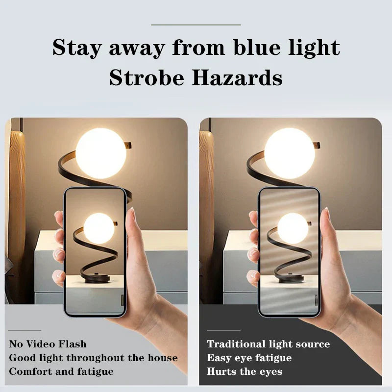 LumiNordic - Lampada da tavolo LED moderna in design scandinavo | Lampada da notte dimmerabile