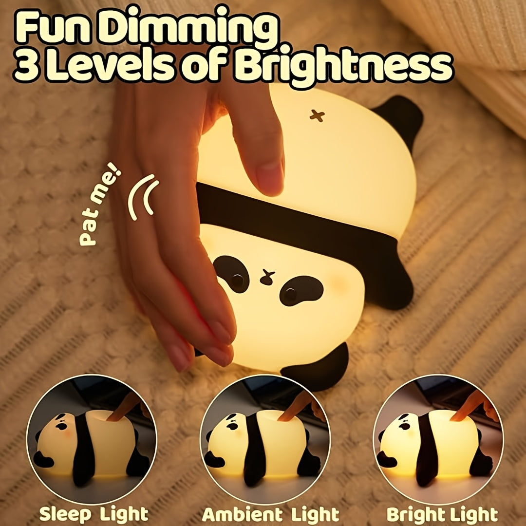 SugarPanda - LED Night Light, Silicone Rechargeable Sleep Lamp