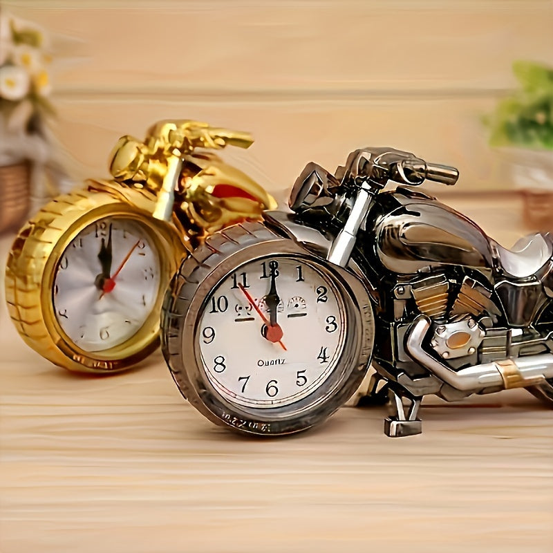 MotoClock - Reloj despertador de motocicleta de dibujos animados con mecanismo de cuarzo suizo