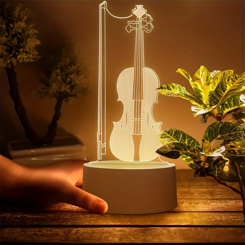 MusicLamp - 3D Illusion Cello LED Table Lamp