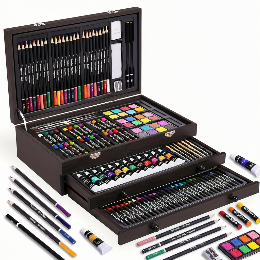 Drawing Set Drawing Painting Wooden Case