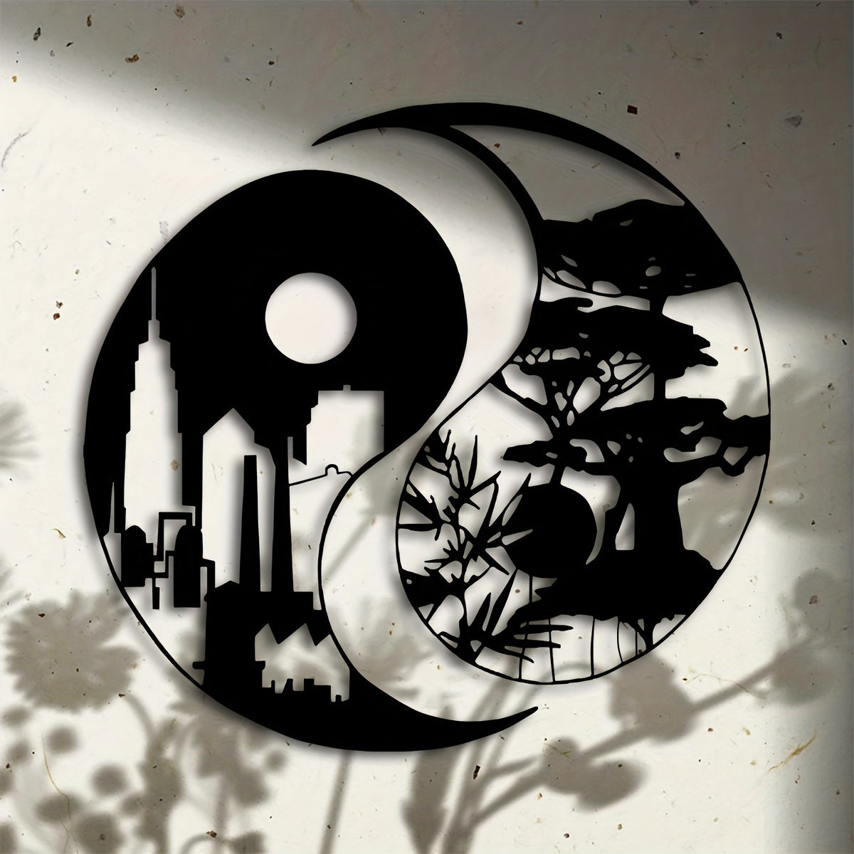YinYangArt - Elegant Yin Yang Metal Wall Art Set