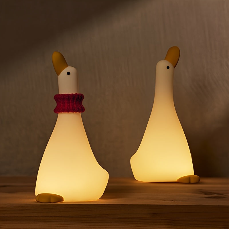 DreamDuck - Silicone Night Light with USB Rechargeable Touch Sensor and 3 Brightness Levels