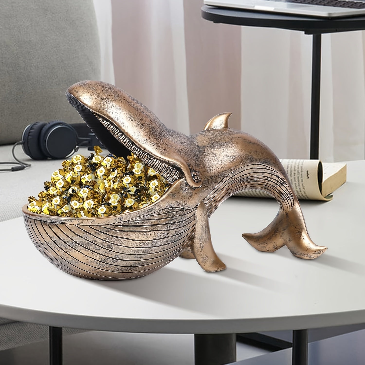 WhaleDecor - Walvis Standbeeld Snoep Plaat & Opbergdoos