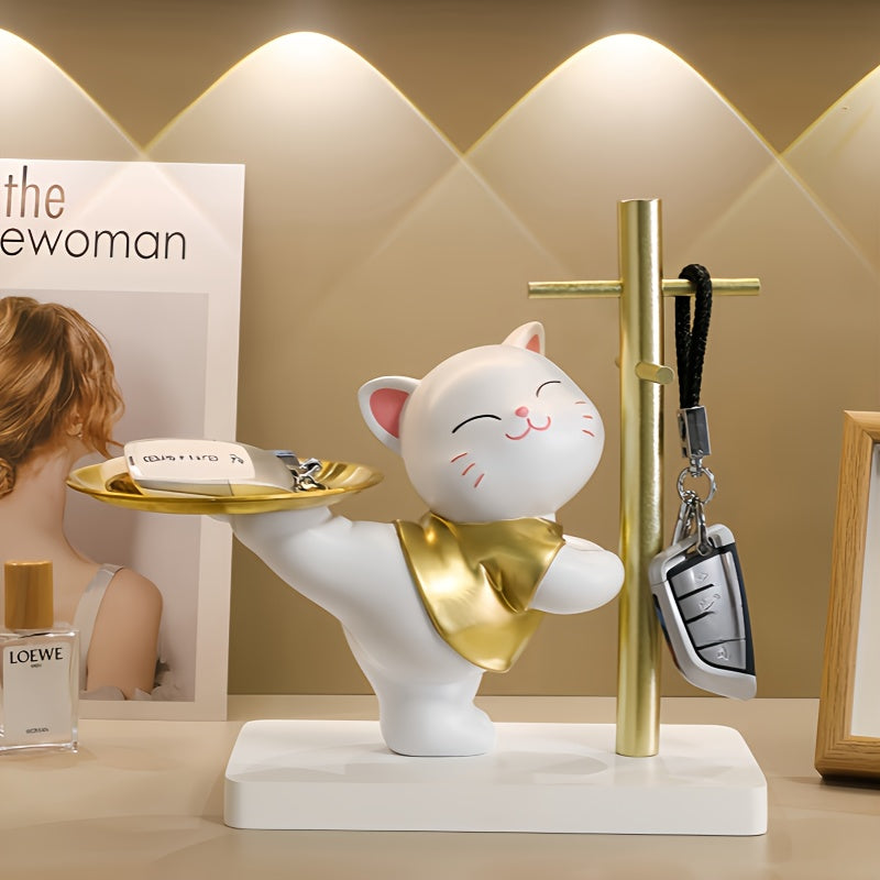CatKeeper - Suporte Decorativo em Resina para Chaves