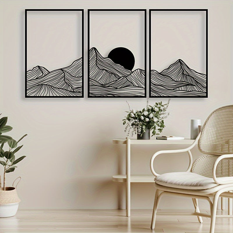 NatureSet - 3-piece Metal Wall Art
