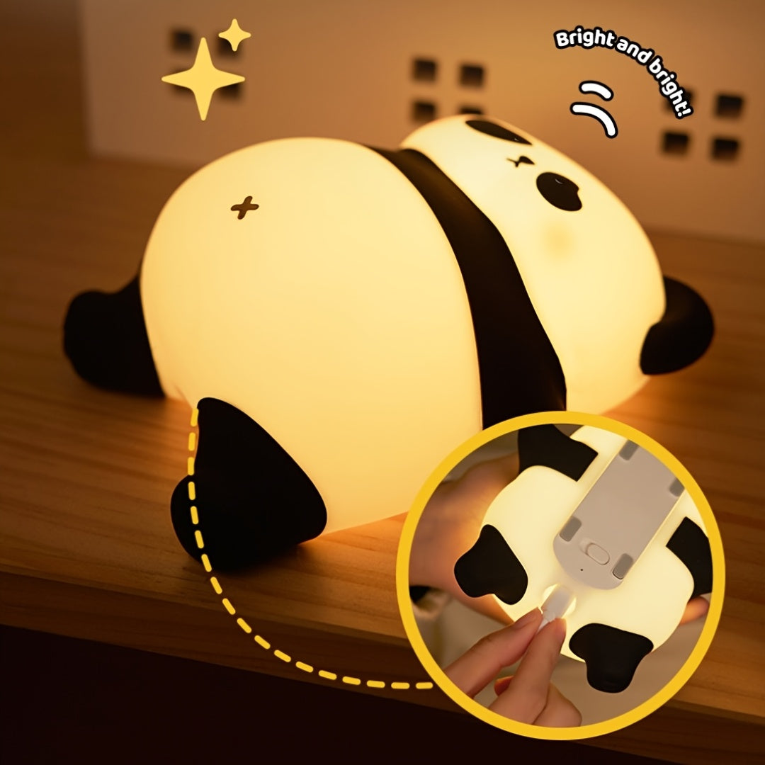 SugarPanda - LED Night Light, Silicone Rechargeable Sleep Lamp