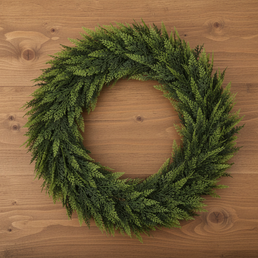 Christmas Decoration Green Garland Artificial Evergreen Hanging Decor