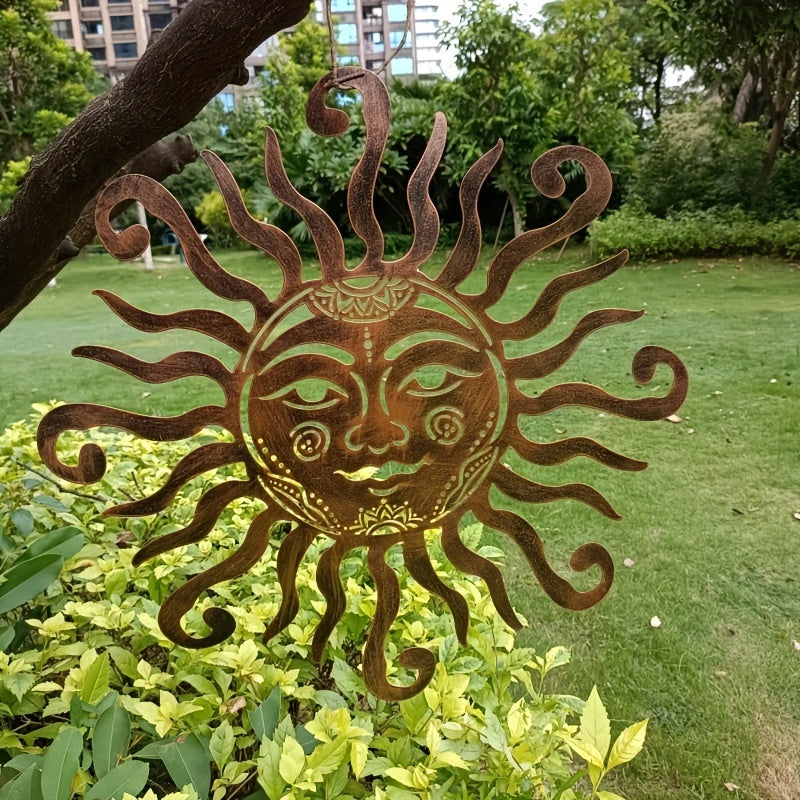 SolarFace - Metal Sun Face Wall Art