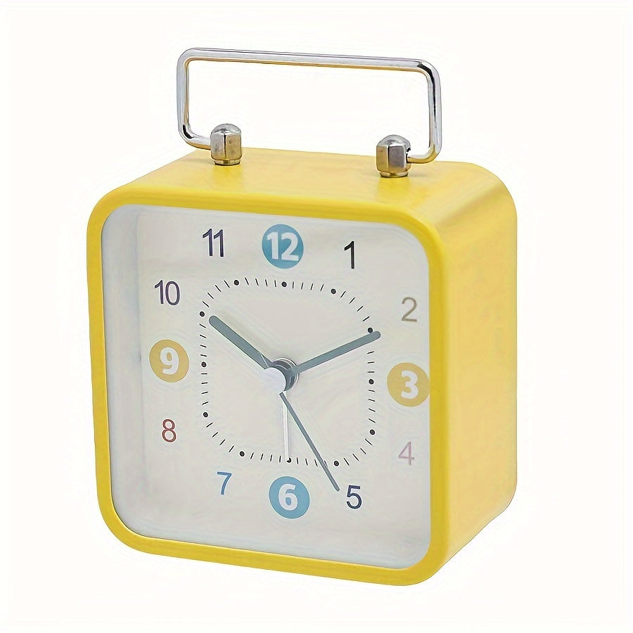 TimeCube - Square Metal Alarm Clock with Night Light and Snooze