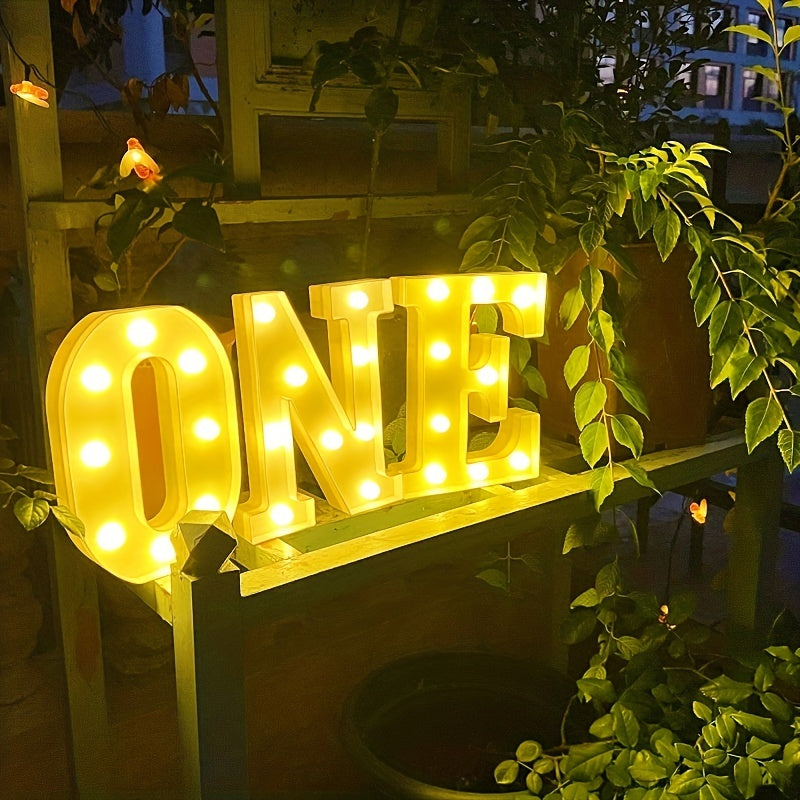 AlphaGlow - LED Decorative Letter Lamp with Battery Power Supply