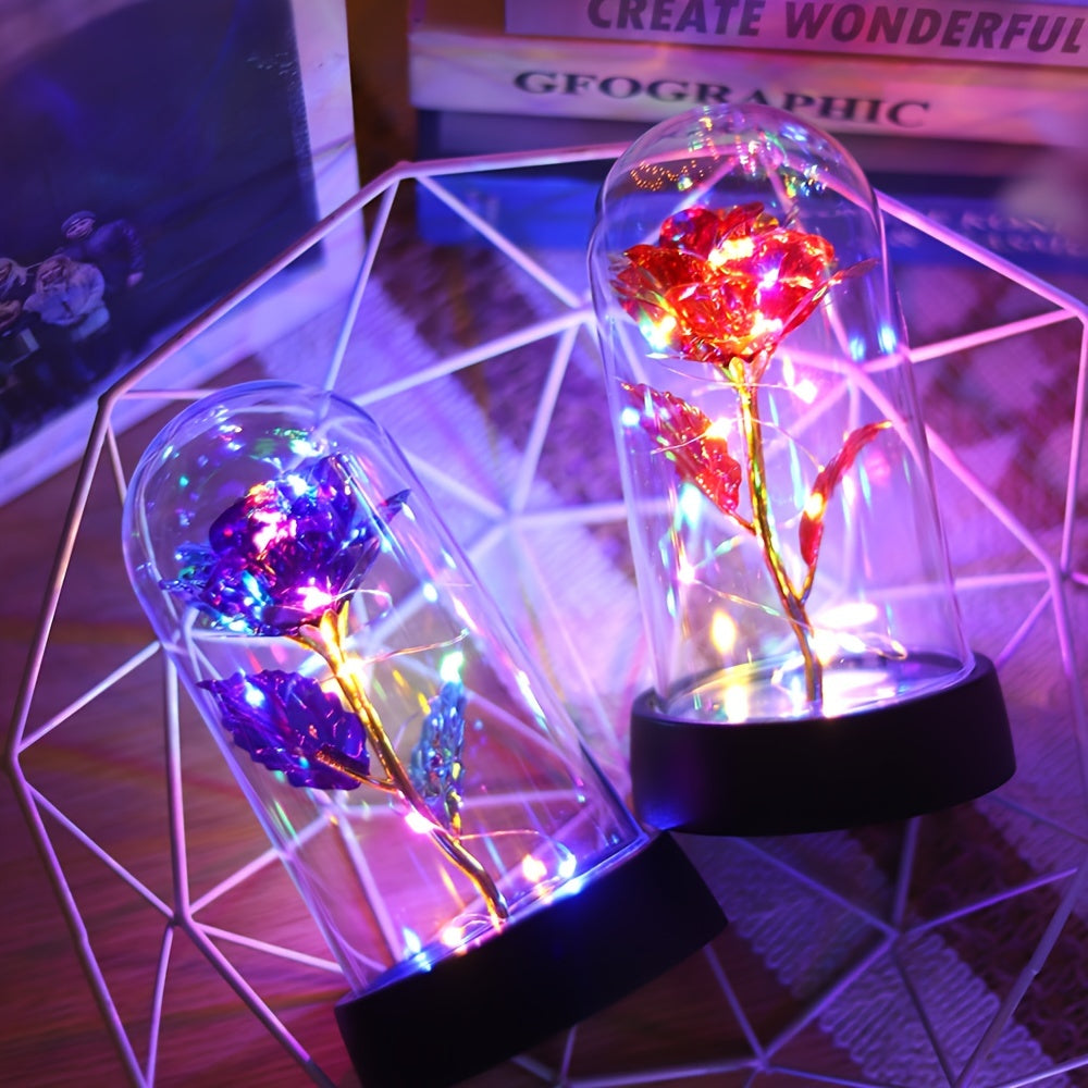GoldenRose - Elegant Rose Flower Lamp for Gifts and Decoration