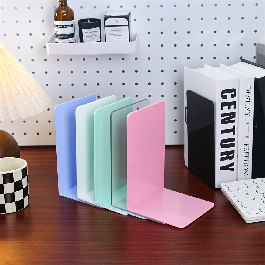 ClearStand - Conjunto de 2 Suportes Transparentes de Acrílico para Livros - Prateleira Invisível para Escritório e Biblioteca