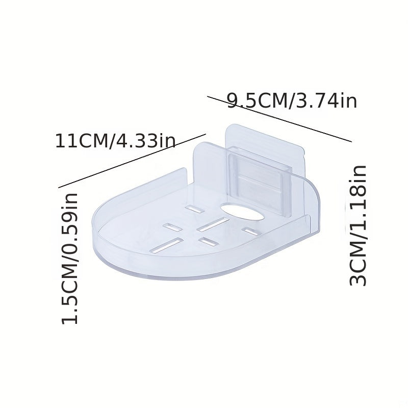 ClearShelf - Transparent Floating Monitor Shelf, Self-Adhesive No-Drill Wall Shelf