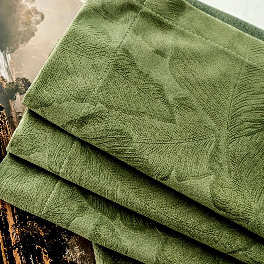 Aifish Glam Style Jacquard Velvet Curtains - 2-pack 90% Blackout and Heat Insulating