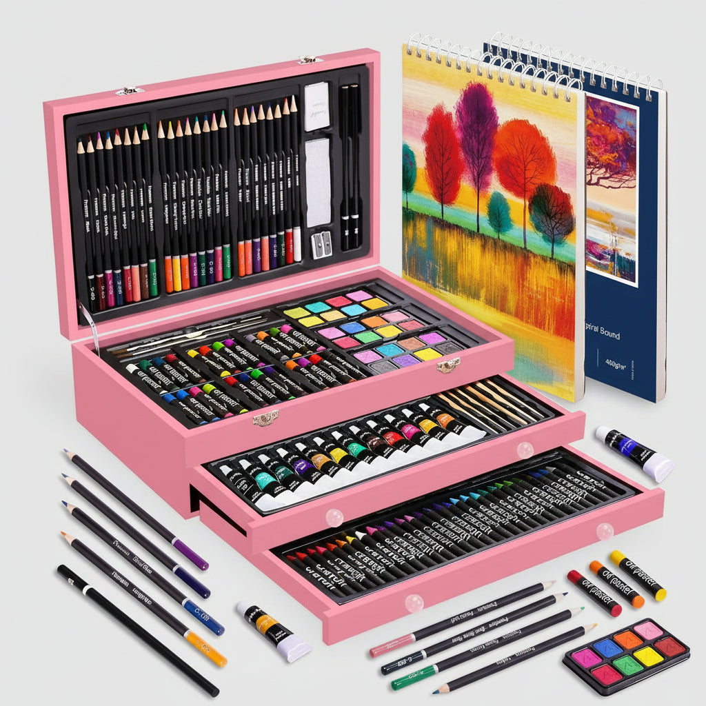 Drawing Set Drawing Painting Wooden Case