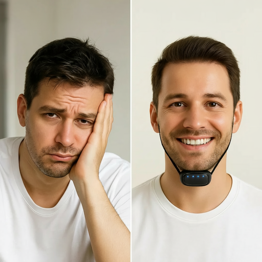 Fascia Sottogola Antirussamento Efficace Notti Tranquille Sonno Migliore